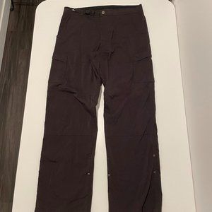 prAna Zion Hiking Pants Black Size Large Approx 36 x 32
